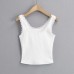 Lace edge splicing base camisole vest for women
