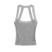 Lace neck vest
