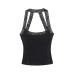 Lace neck vest