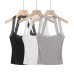 Lace neck vest