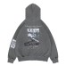 Men's Clothing Autumn Winter  Washed Vintage Distressed Hoodie Loose Fit