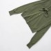 Stand up round neck solid color loose fitting head with versatile design sense