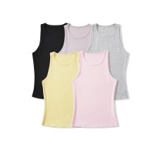 Solid color neck hanging tank top