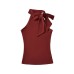 Off shoulder strap sleeveless top for women