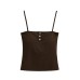 Short tank top with chest cushion button Short tank top with chest cushion button
