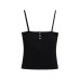 Short tank top with chest cushion button Short tank top with chest cushion button