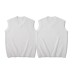 Solid Color Sleeveless Knit Vest Sweater Men Loose Outerwear Layered Top