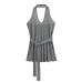 Grey V-neck shiny neck vest for women