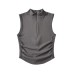 Small high neck half zipper sleeveless vest