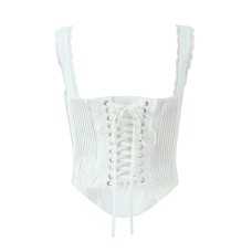 Lace edged small camisole vest