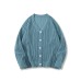Original Brand Retro Striped Solid Color Sweater Lazy Style Versatile Couple Long Sleeve Knit Cardigan