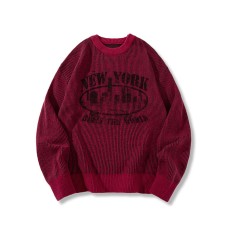 Round Neck Sweater Autumn Winter New Loose Comfortable Casual Long Sleeve Knitwear