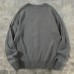 Style Vintage Embroidered Simple Solid Color Sweater Loose Fit All-Match Lazy Style Long Sleeve Knitwear