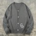 Style Vintage Embroidered Simple Solid Color Sweater Loose Fit All-Match Lazy Style Long Sleeve Knitwear