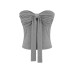 Bow tie strapless vest for women