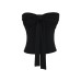 Bow tie strapless vest for women