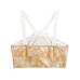 Temperament hanging neck collar backless printed camisole top for women