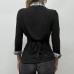 Versatile contrasting checkered patchwork short top