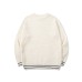 Style Solid Color Round Neck Hollow Knit Sweater Unisex Long Sleeve Loose Fit Casual Pullover