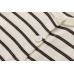 Striped V-neck single breasted top Striped V-neck single breasted top