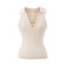 Solid color deep V-neck knitted women