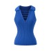 Solid color deep V-neck knitted women