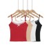 Fake two bow lace camisoles