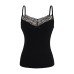 Fake two bow lace camisoles