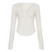 Basic solid color hooded long sleeved top