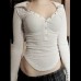 Basic solid color hooded long sleeved top
