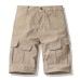 Casual 5-Pocket Work Pants Thin Men's Casual Shorts with Multiple Pockets
