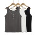 Buttonless sleeveless vest