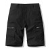 Men's Work Shorts with Multiple Pockets, Casual 5-Inch Mid-Length Pants, Military Green, Thin and Fashionable, Style