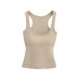 U-neck sleeveless chest cushion vest