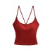 Sweetheart Neckline Butterfly Knot Backless Camisole Top