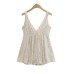 Deep V-neck sequined top for women