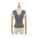 V-neck elastic slim fit tank top
