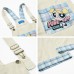 Retro Heavy-duty Fun Cartoon Embroidery Suspenders Pants Couple BF Personality Loose Casual Jumpsuit Long Trousers Unisex
