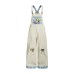 Retro Heavy-duty Fun Cartoon Embroidery Suspenders Pants Couple BF Personality Loose Casual Jumpsuit Long Trousers Unisex