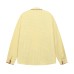 Retro Fun Cartoon Embroidery Contrast Stitching Plaid Long Sleeve Shirt Unisex Loose Fit Versatile Blouse