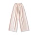 Drawstring elastic waistband loose fit wide leg straight leg pants long pants