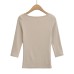 Slim fit long sleeved T-shirt
