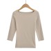 Slim fit long sleeved T-shirt