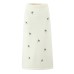 Elastic waisted knitted embroidered long skirt for women