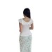 Simple floral print short top