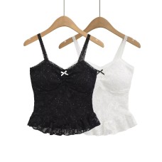 Lace patchwork chest cushion strap