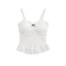 Lace patchwork chest cushion strap
