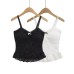 Lace patchwork chest cushion strap