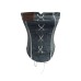 Cowboy pocket patchwork lace trimmed strapless tank top