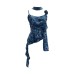 Irregular Ruffle Strap Floral Halter Neck Tie Short Top